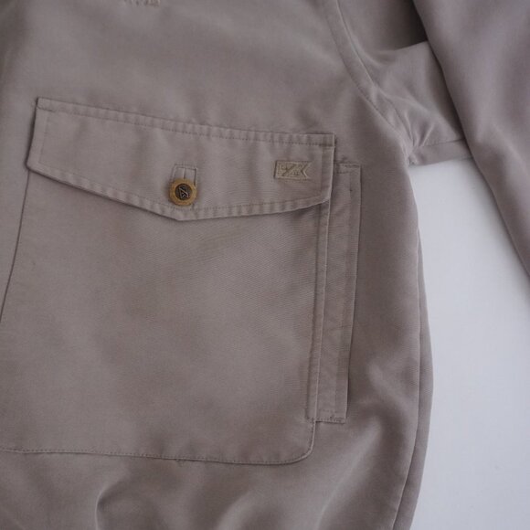 Vintage '90S Cutter And Buck Taupe Citation X Jet Zip Up Bomber Jacket Large - Picture 4 of 9